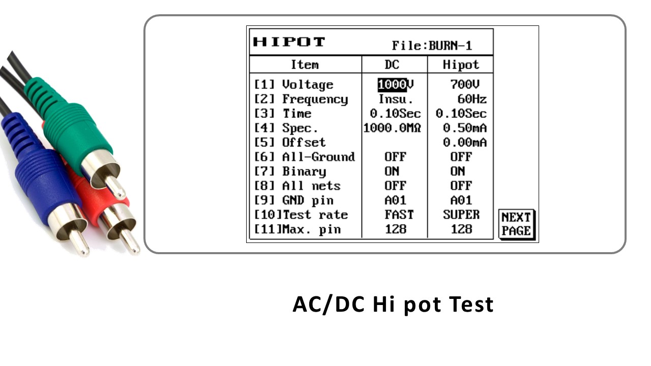 Automation, Cable Tester, Test Process, Continuity & HiPot