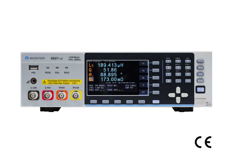 LCR メータ 6621 Series|1/3/5/10/20/30MHz