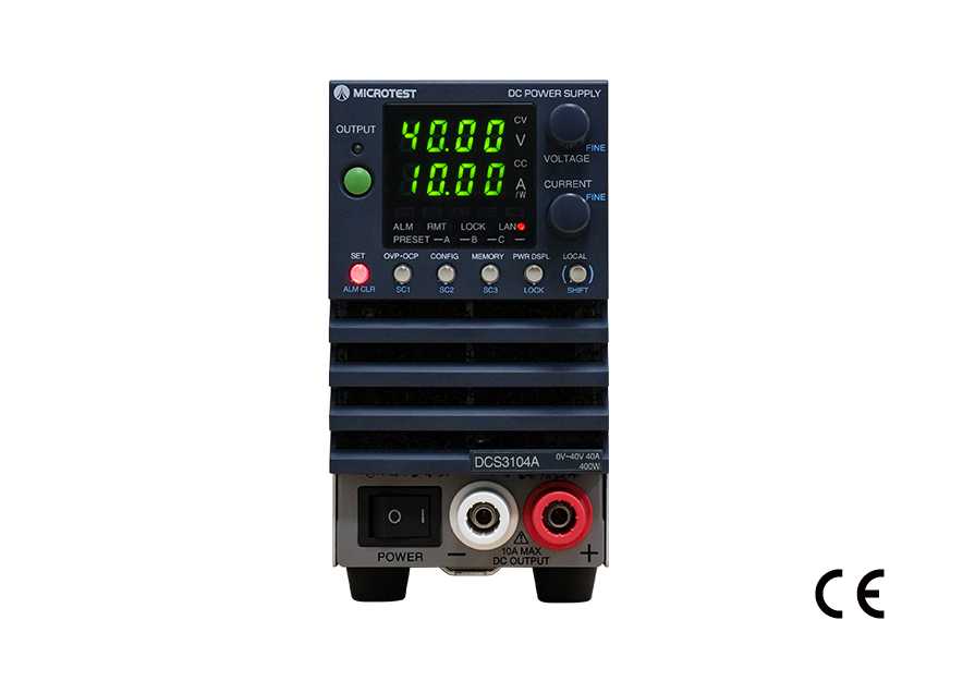 寬量程直流電源 DCS-3104系列|400W